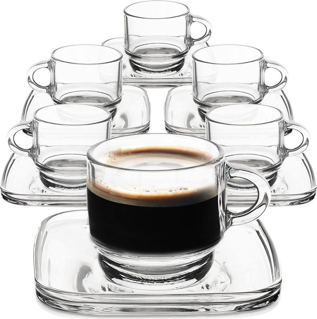 LAV - Espresso-Set - Cozy - 90 ml - Transparentes Glas - Produktbild 