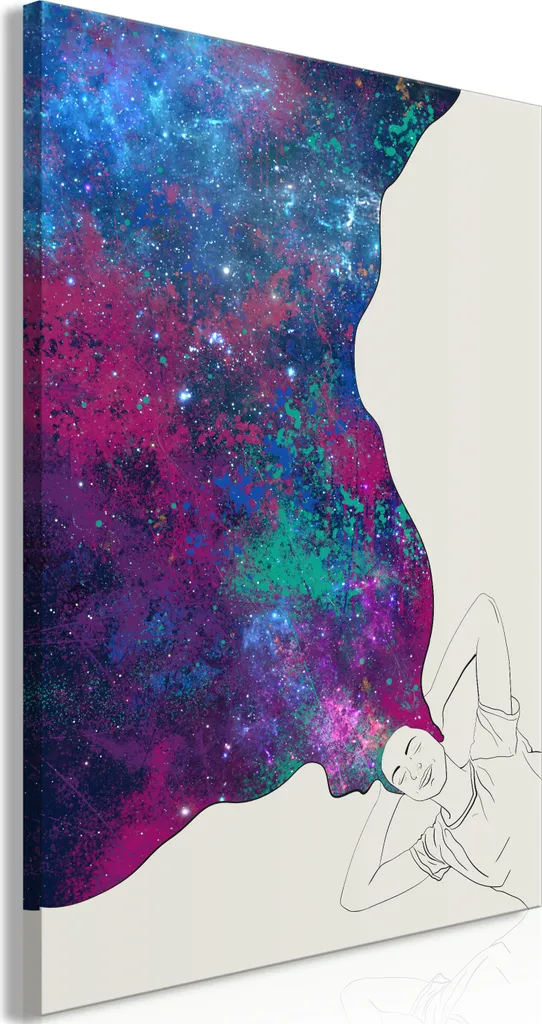 Arredo Parete Sogni Cosmici 80x120 - Quadro Moderno Tela per Soggiorno