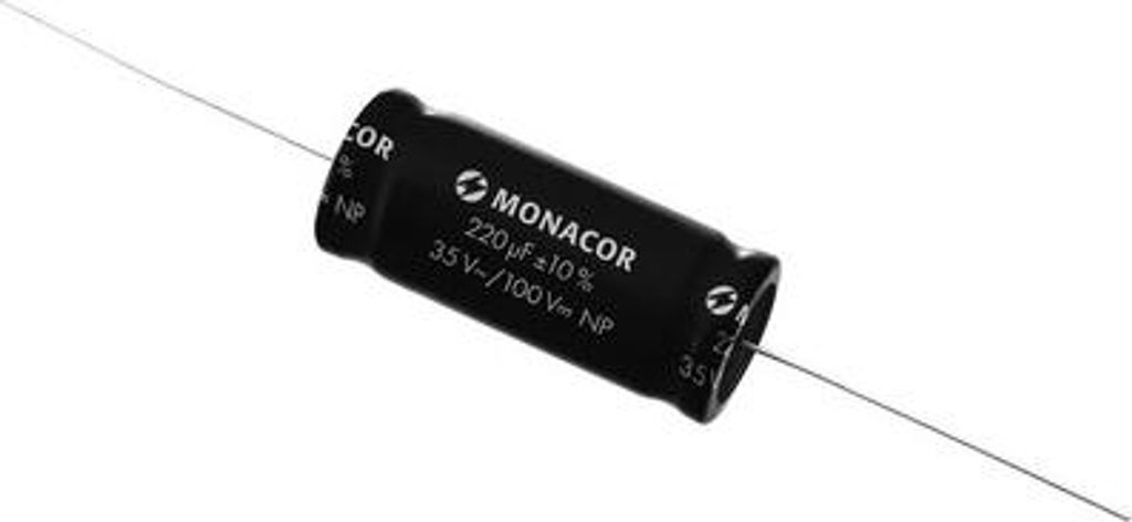 MONACOR LSC-2200NP Bipolare Elektrolytkondensatoren 1,5-220 μF