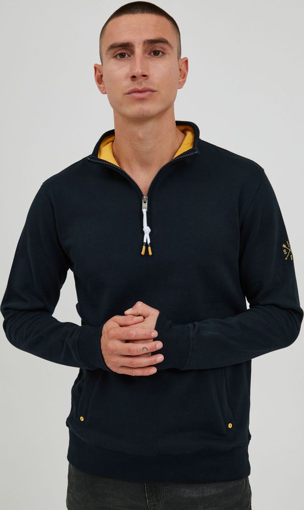 SOLID SDKaran Troyer Herren Sweatshirt Pullover Sweater mit Stehkragen Regular Fit