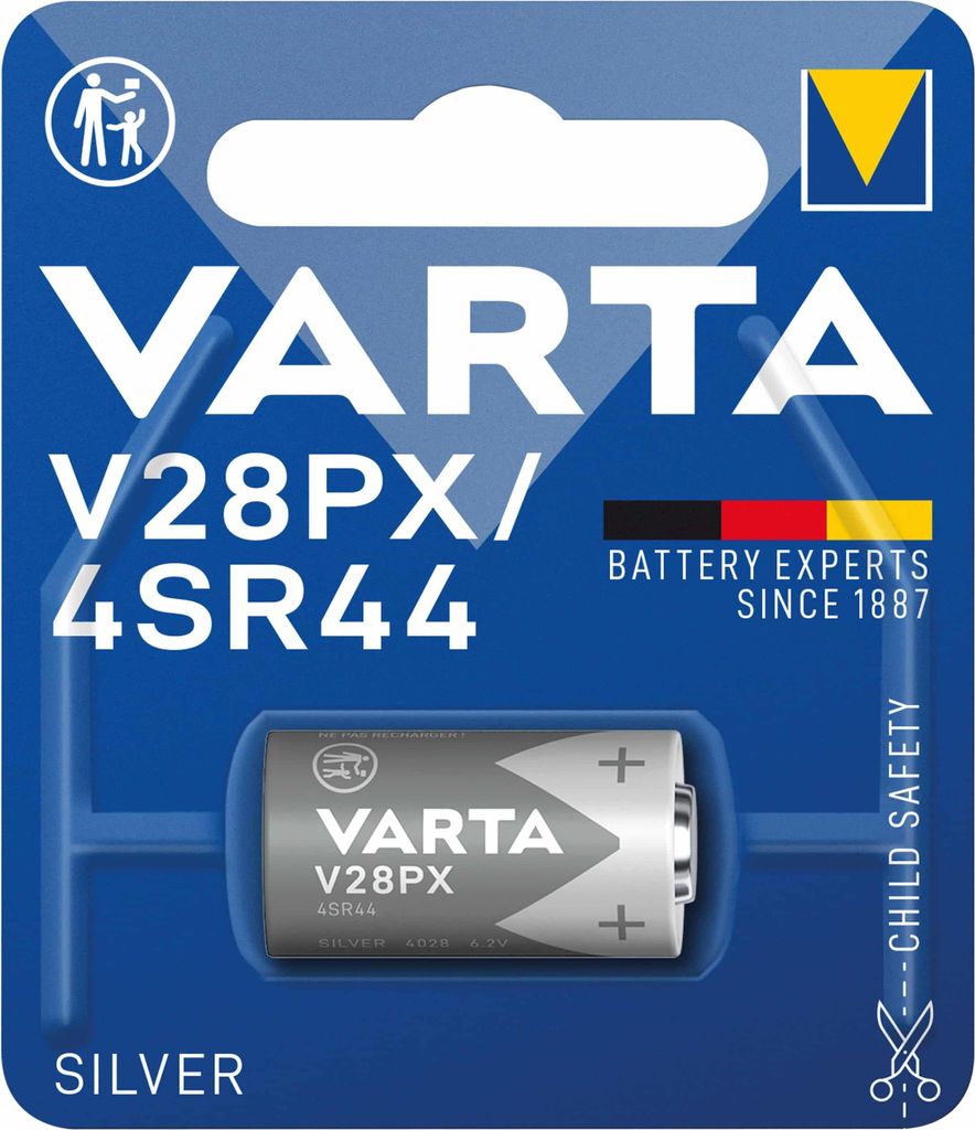 Varta Primary Silver Batterie V28 PX / 4 SR 44, Produktbild 