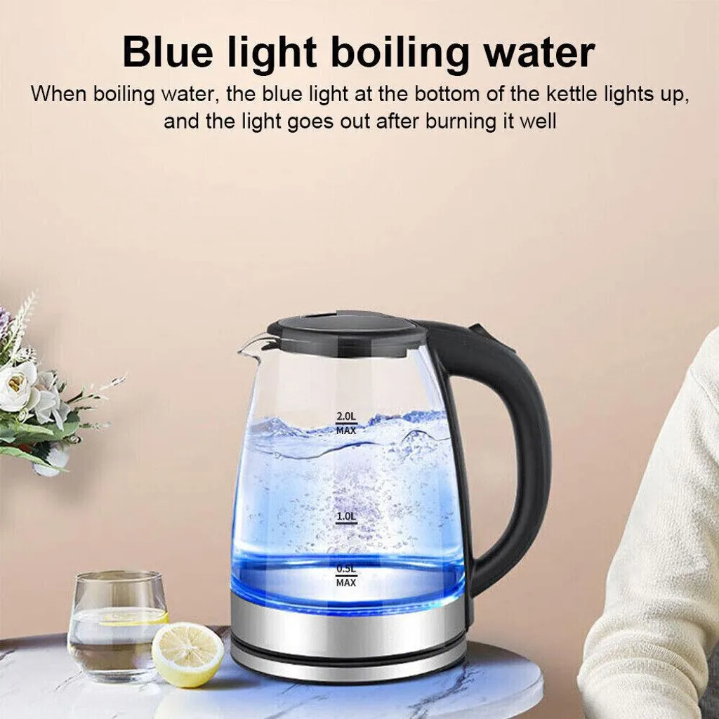 Bouilloire Électrique Familiale 2L - Parfaite pour Thé et Café