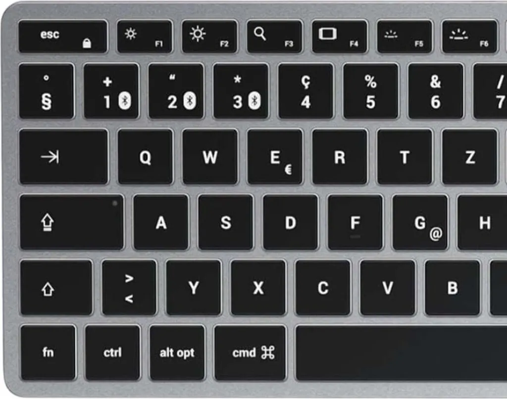 Satechi Slim X1 Clavier Bluetooth Rétroéclairé Espagnol - Gris Sidéral - 3