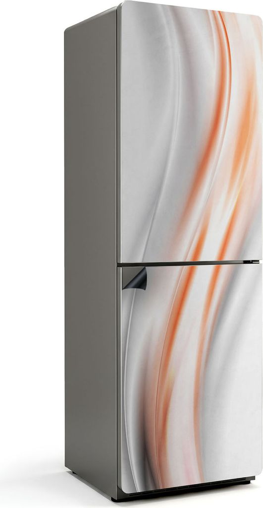 Wellen in zarten Tönen – Magnetische Kühlschrank Abdeckung – Dekorfolie magnetisch Küche – Kühlschrank Magnet Deko – selbstklebende Mag...