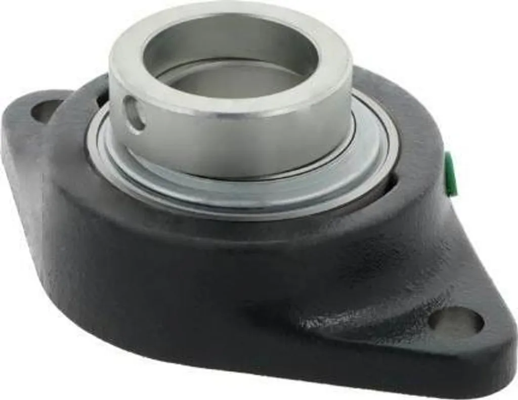 Palier 55mm pour convoyeur industriel INA TCJT55 bride fonte 2 trous