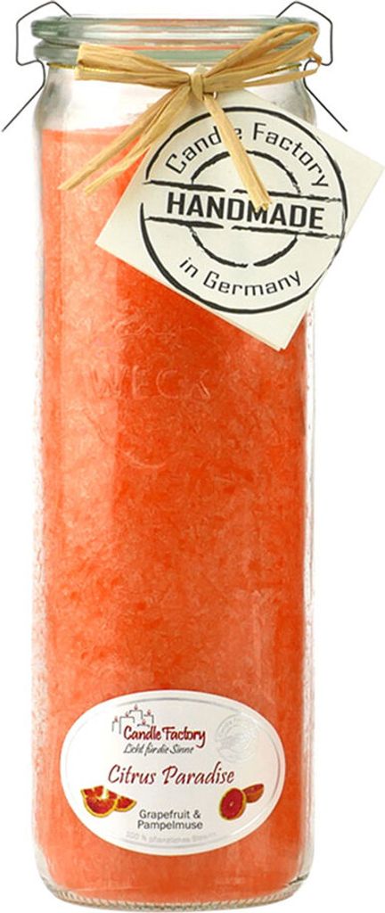 Candle Factory Big Jumbo, Zylinder, Orange, Grapefruit, 100 Produktbild 