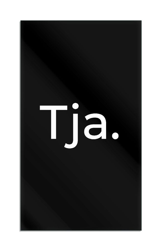 Wallario Herdabdeckplatte aus Glas 1-teilig, Größe 30x52 cm Tja