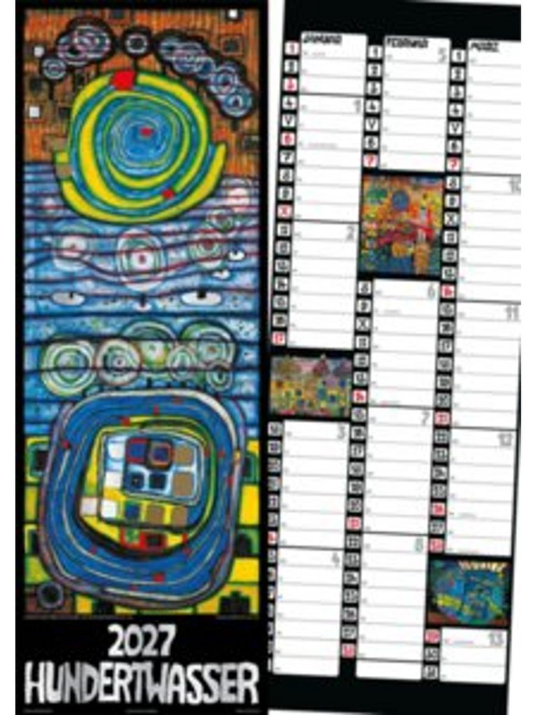 Kalendarz paskowy Hundertwassera, model 2027 Zdjęcie produktu 