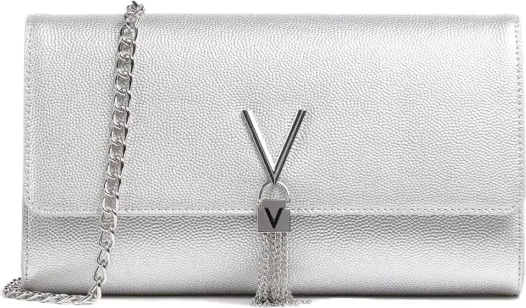 Pochette de Soirée Valentino Bags Divina Argent - Sac Femme Chic