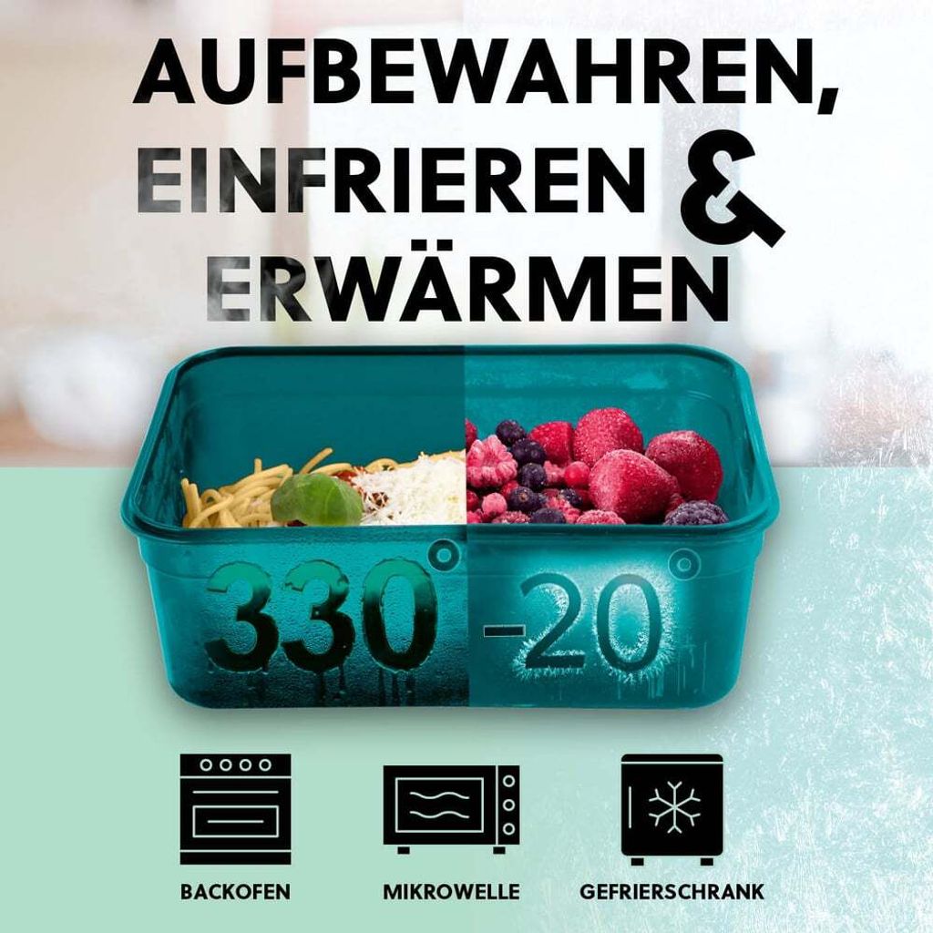 GOURMETmaxx Frischhaltedosen klick-it 7er Set BPA-freie Produktbild 5