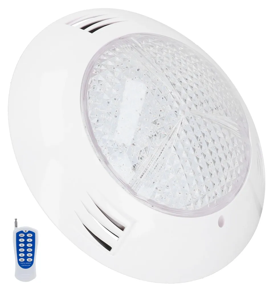Lampe de Piscine LED IP68 Imperméable 18W Multicolore avec Télécommande