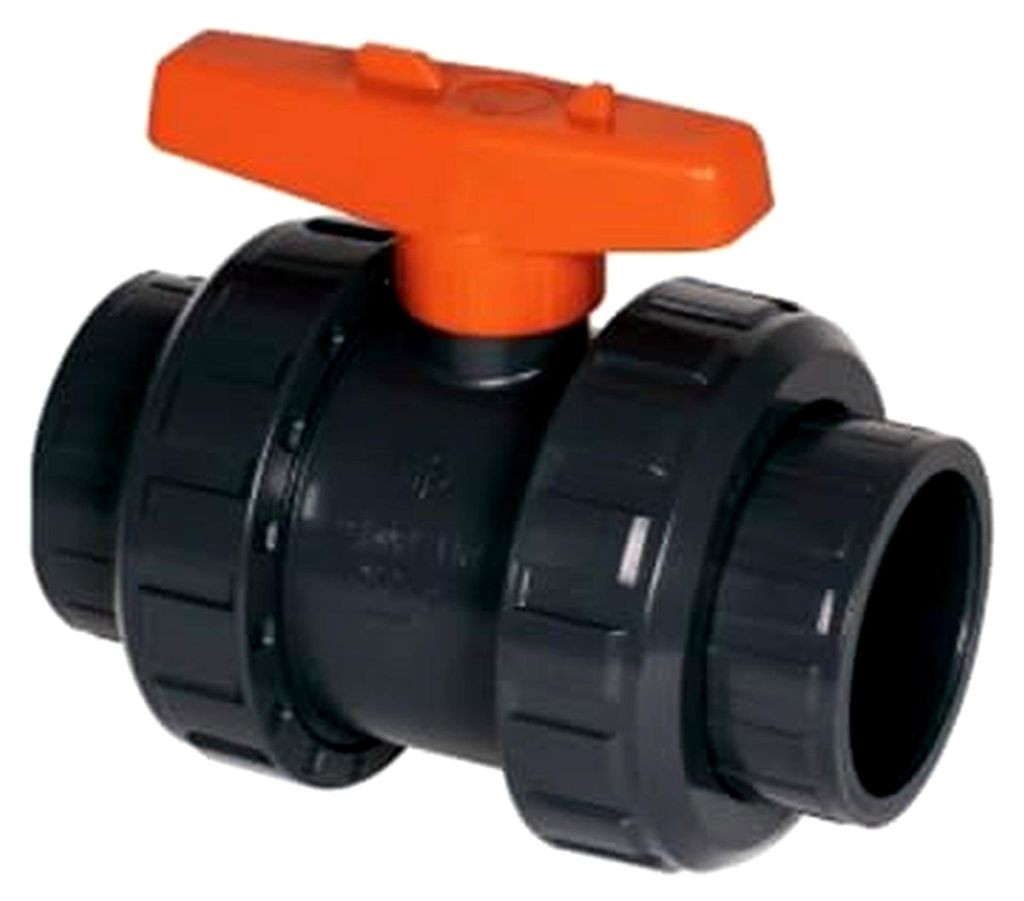 2-Wege Kugelhahn mit PVC Klebeanschluss - Ø 50 mm