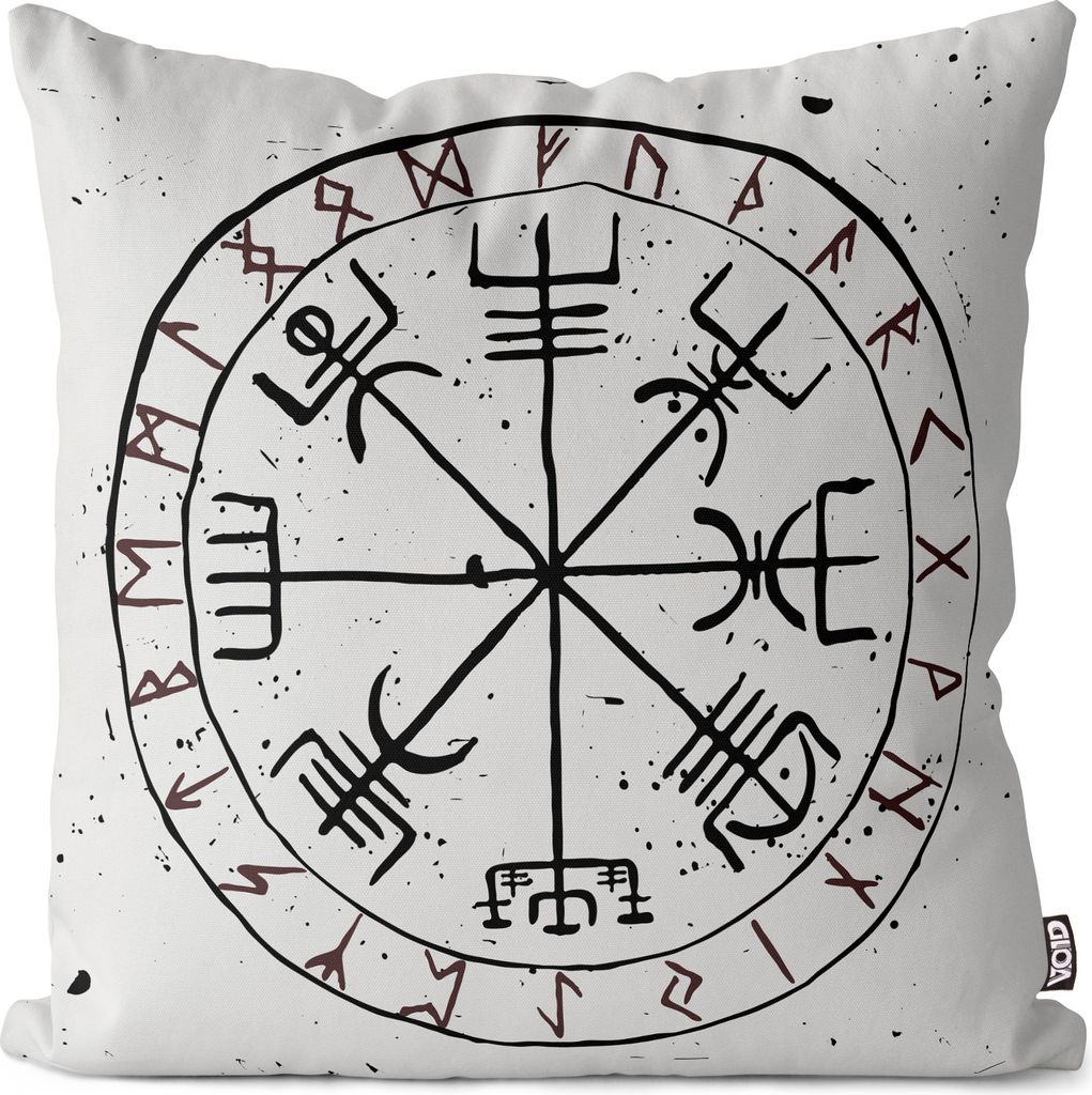 VOID Runen Wikinger Symbol Kissenbezug Kissenhülle Sofakissen Kissen Deko Outdoor-Kissen Dekokissen