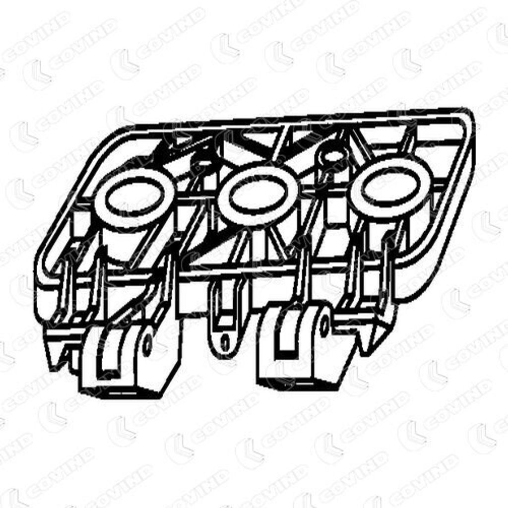 COVIND Motorhaubenscharnier Haubenscharnier XF0/158 unten beidseitig für DAF 75 CF Aluminium