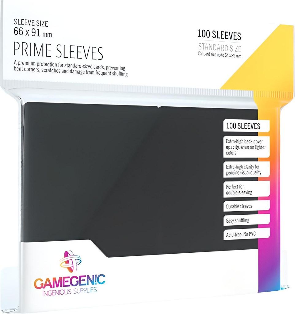Gamegenic - Prime Sleeves Black