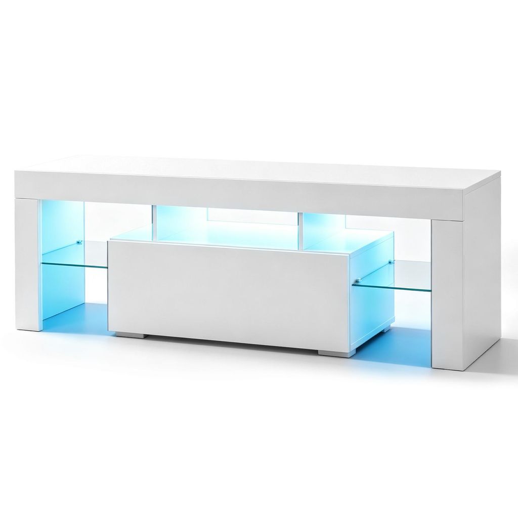 FCH TV-Schrank mit LED Beleuchtung und 1 Schublade TV Produktbild 