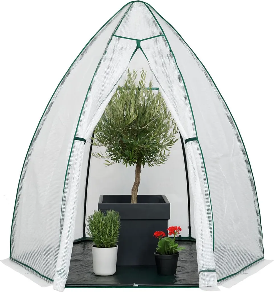 Westmann Tente d'Hivernage et Serre de Jardin Menthe Blanc 200x200x200 cm