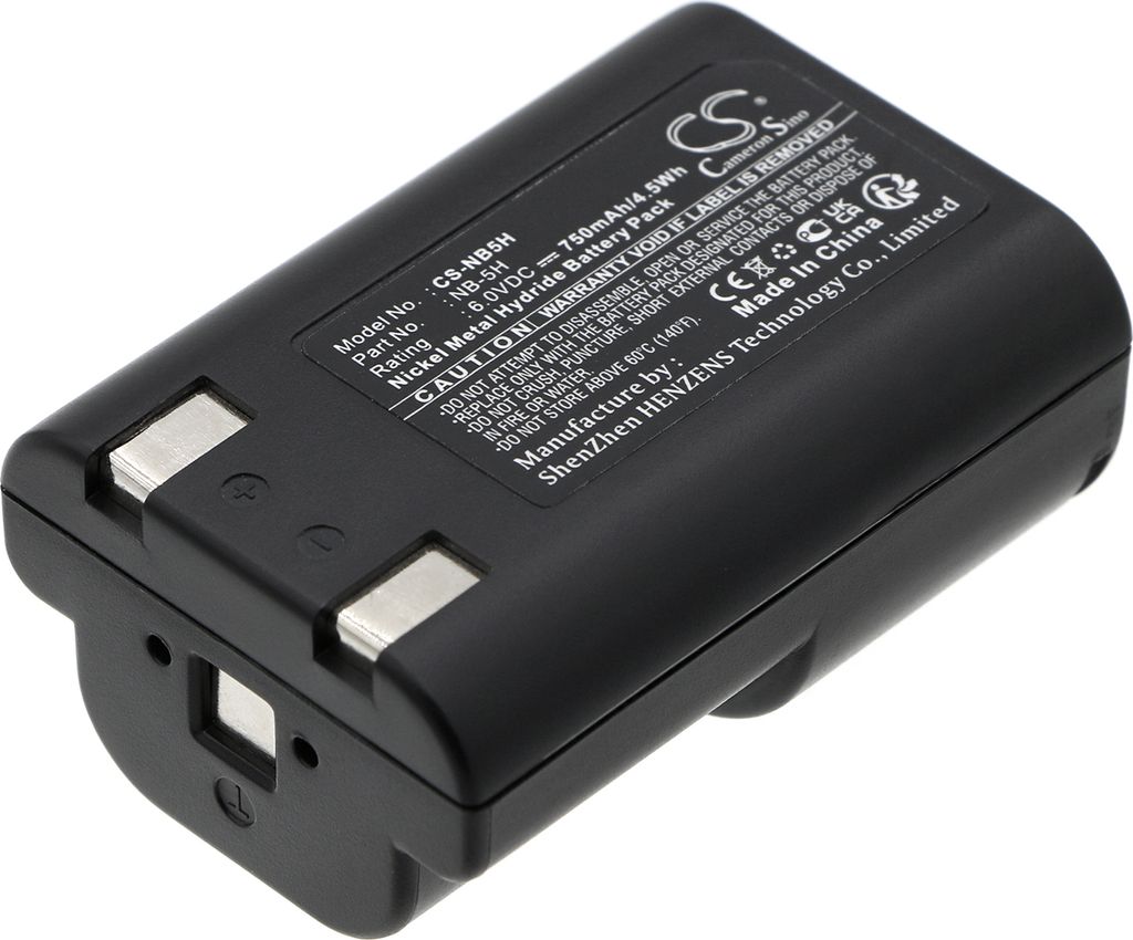 TECHTEK Akku Kompatibel mit [Canon] PowerShot 600, PowerShot A5 Zoom, PowerShot A50, PowerShot D350, PowerShot S10, PowerShot S20 Ersetzt NB-5H