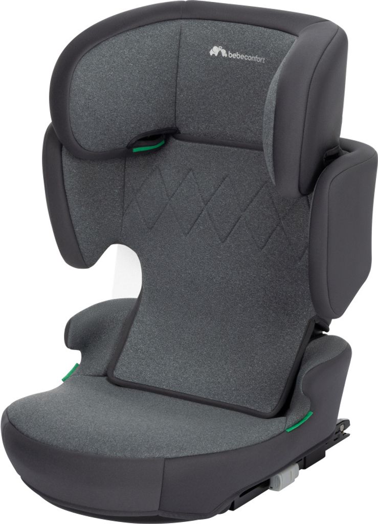 Bebeconfort Road Fix i-Size Sitzerhöhung, ISOFIX-Kindersitz, i-Size-Kindersitz, ab 3,5 Jahre bis zu 12 Jahren, 15-36 kg, 100-150 cm, Tinted Black