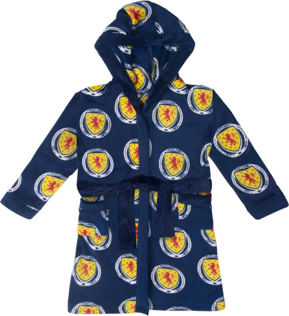 Scotland - Morgenmantel für Jungen, Fleece GF744 (140) (Marine)
