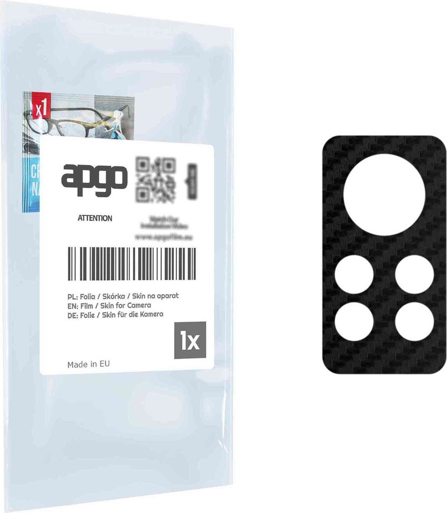 apgo Objektivschutz-Folie, Kameraschutz kompatibel mit Infinix Hot 11S NFC, Carbon-Imitation, Rückseite Schutzfolie für Kamera-Insel, Hinten Foli...