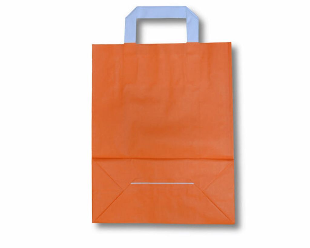 250x Papiertragetaschen aus Kraftpapier 220+100x280mm Produktbild 