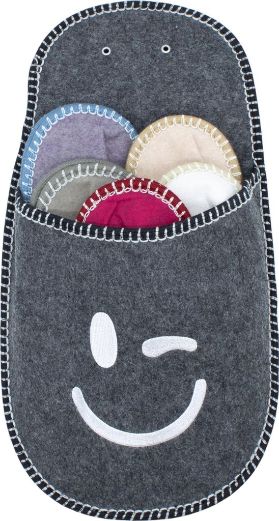 Gäste Pantoffel Set aus Filz in verschiedenen Farben - 5 Produktbild 