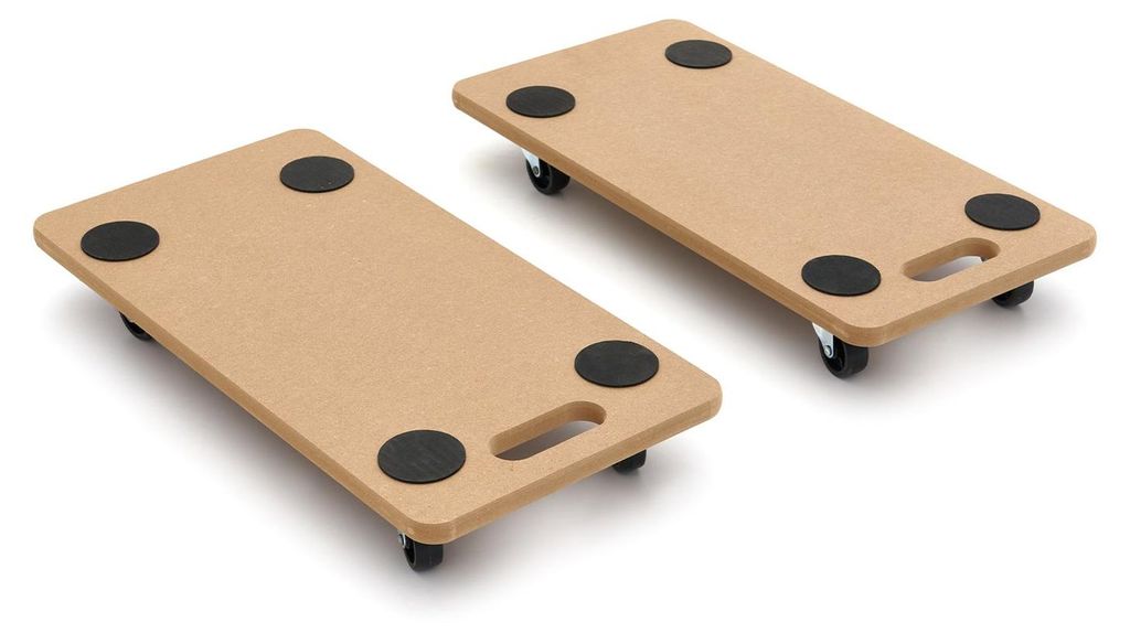 Kit-set 2 carrelli a piattaforma per trasporto universali, Immagine del prodotto 
