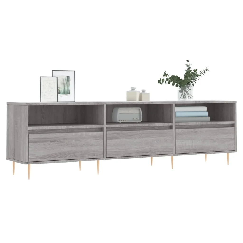 Mobile TV vidaXL 150x30 cm Grigio Sonoma | Offerta Arredo Casa - 4