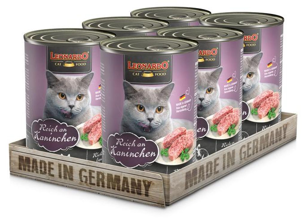 Leonardo Cat Food 756216, Dospelý, Zajac, 400 g, Neobsahuje Obrázok produktu 