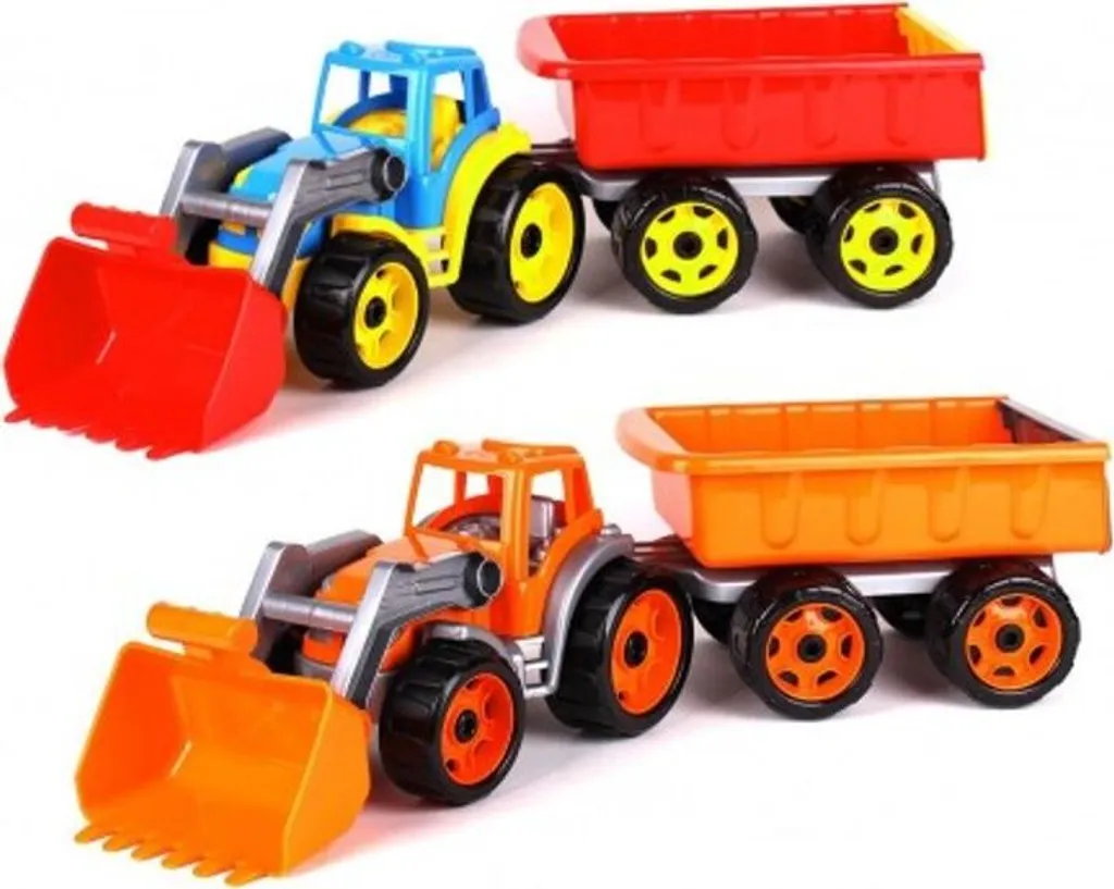 Tracteur jouet multicolore TechnoK 3688 avec benne basculante 65 cm
