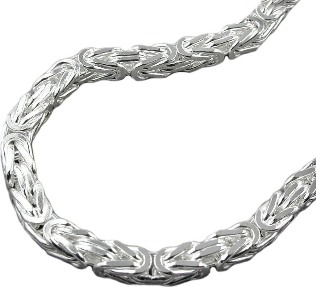 6mm Armband Armschmuck Armkette Königskette für Herren Männer 925 Silber 21cm