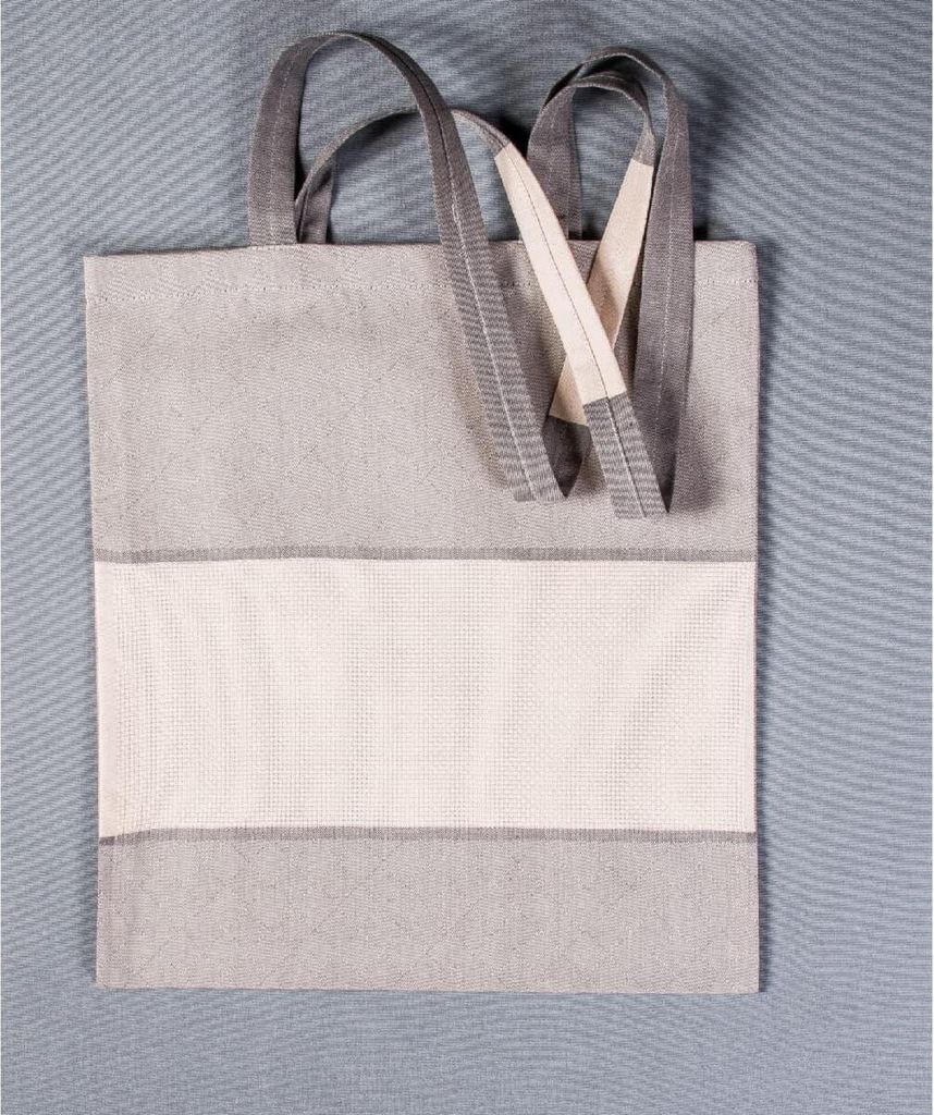 Tasche mit eingewebten Aida-Feld für Kreuzstich zum Besticken, 37x40cm, 755990, anthrazit