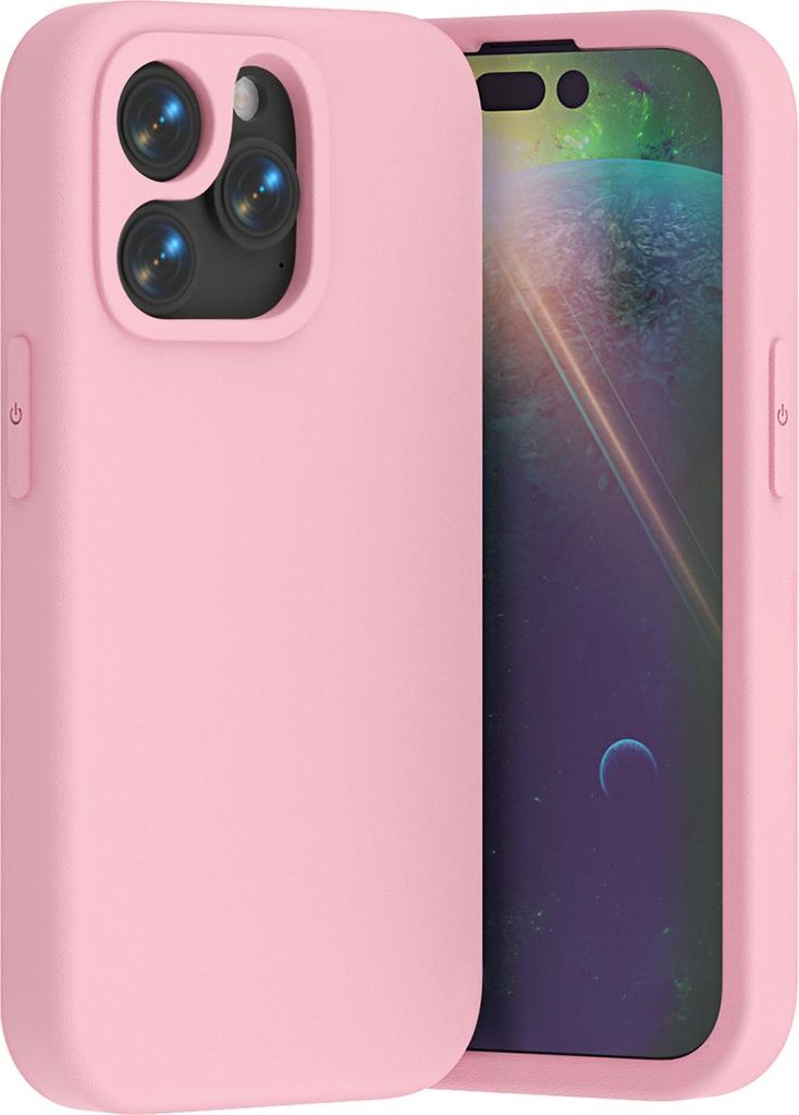 Weiche EVA Handyhülle für iPhone 13 Pro Max, Stoßfeste Schutzhülle, Leichte Anti-Fall Hülle Pink