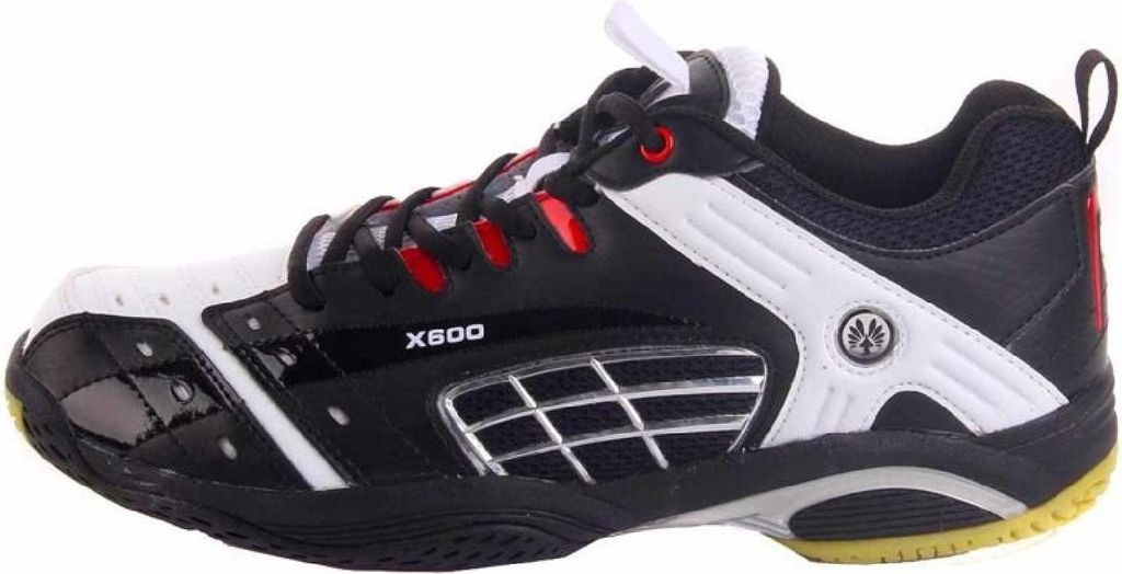 Oliver X600 Indoor Hallenschuhe Badminton Squash Handball schwarz/weiß, Schuhgröße:39 EU