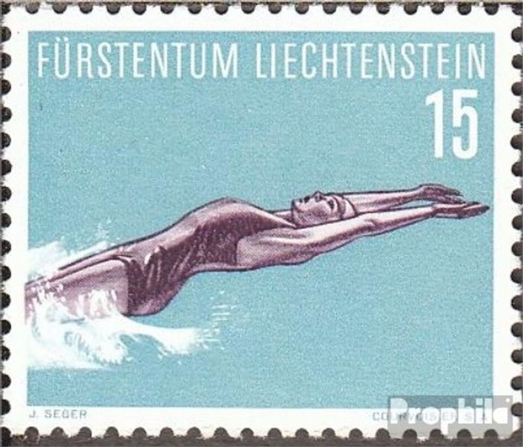 Briefmarken Liechtenstein 1958 Mi 365 postfrisch Sport