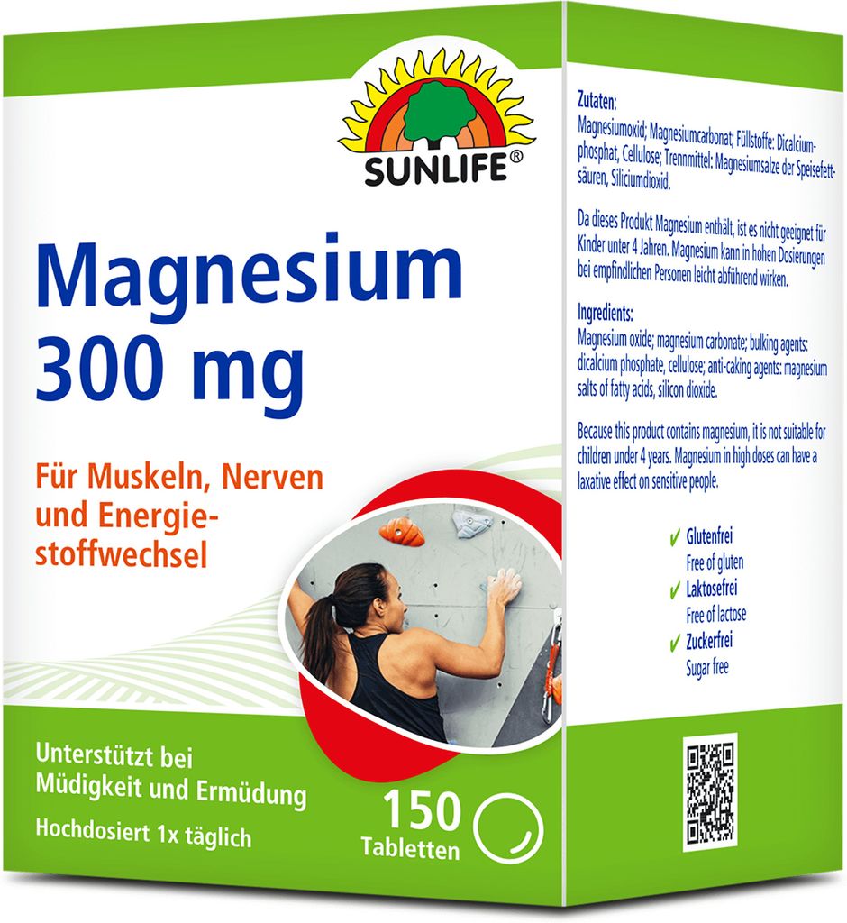 Sunlife Magnesium 300mg Tabletten (150 St.)