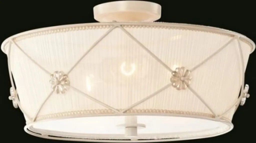 Lustre Baroque Blanc et Or Casa Padrino - Suspension Style Antique 45cm