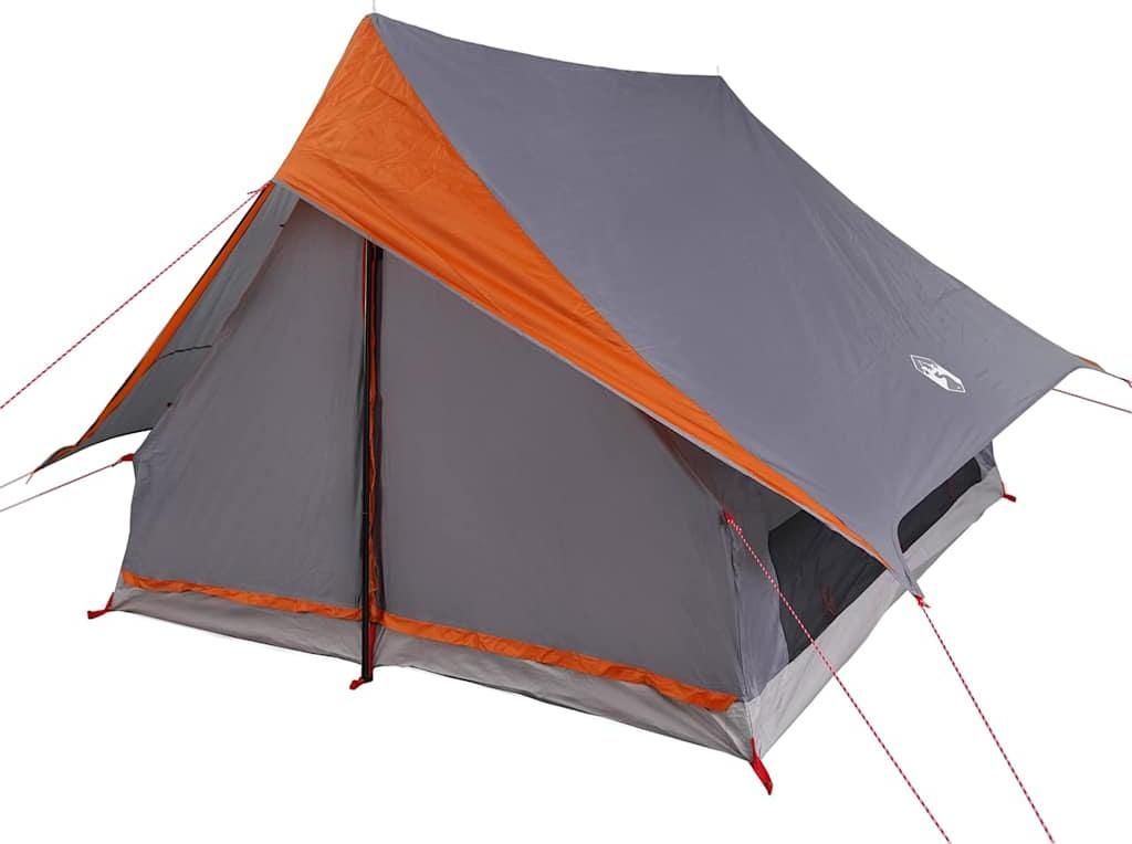 vidaXL Familienzelt mit Dach Grau und Orange 256 x 256 x Produktbild 