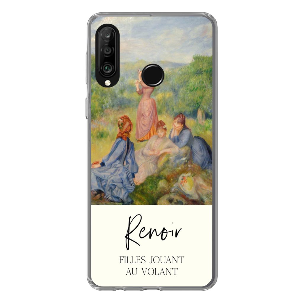 MuchoWow Handyhülle Schutzhülle Hülle für Huawei P30 Lite Malerei - Renoir - Impressionismus Silikon Softcase Handy Hülle - Handyhülle