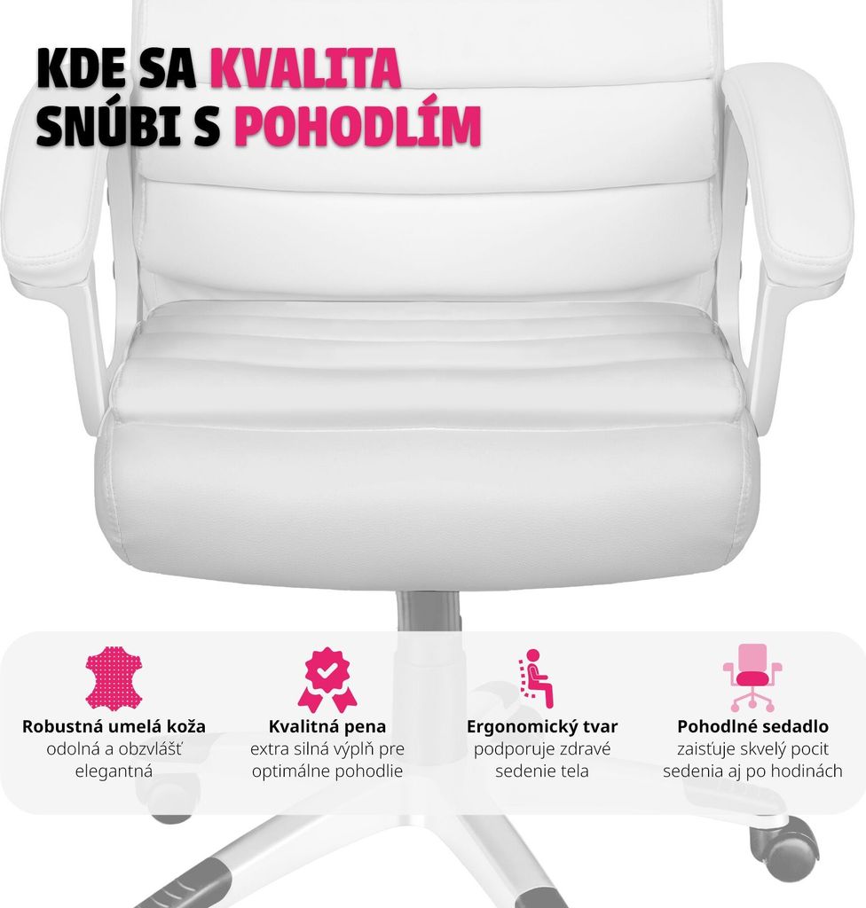 Kancelárska stolička Paul ergonomický tvar Obrázok produktu 9