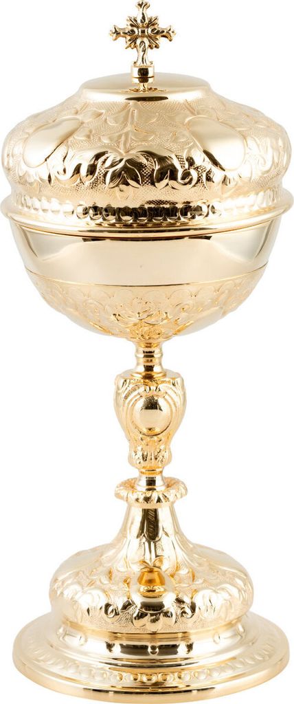 Ciborium vergoldet H 33 cm