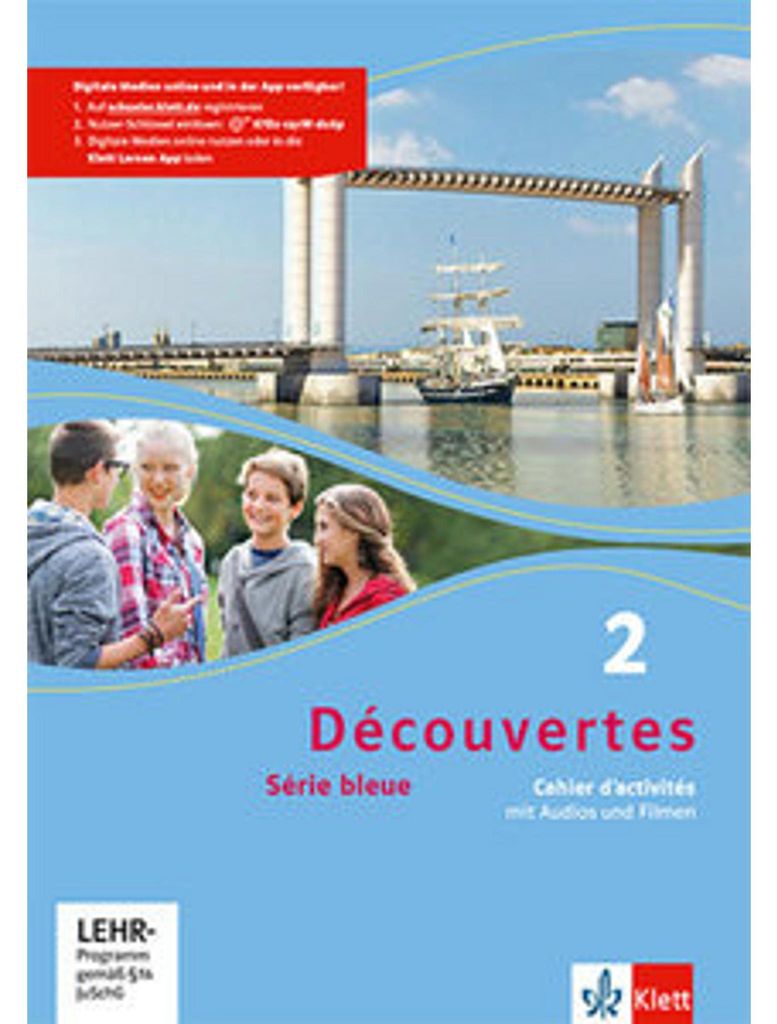 Découvertes 2. Série bleue (ab Klasse 7). Cahier d'activités mit MP3-CD und Video-DVD