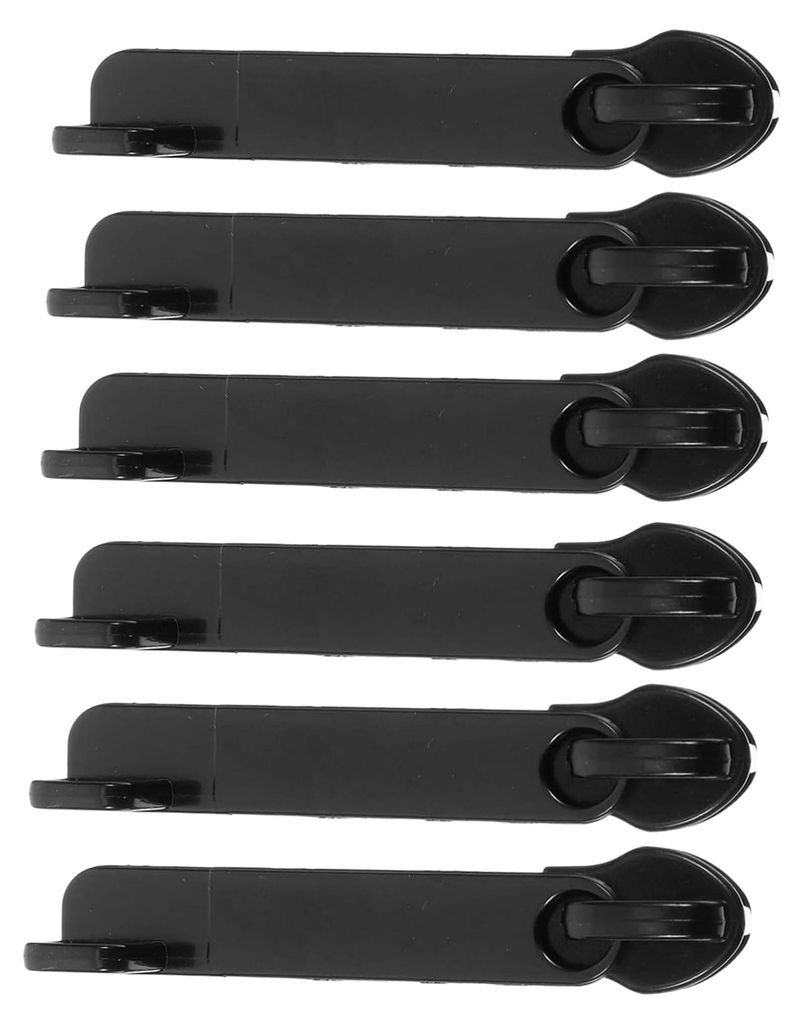 6 Stück Universelles Reißverschluss-Reparaturset aus schwarzem Nylon mit robustem Metall-Zipper-Ersatzset für Koffer, Gepäck und Rucksäcke zur...