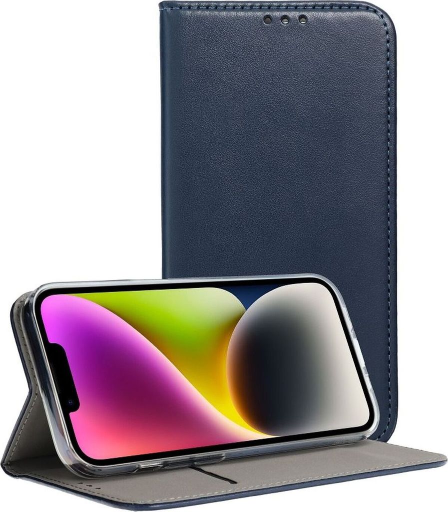 Smart Magneto Buch Tasche Hülle Magnet Standfunktion kompatibel mit Oppo Reno 8 Pro Blau