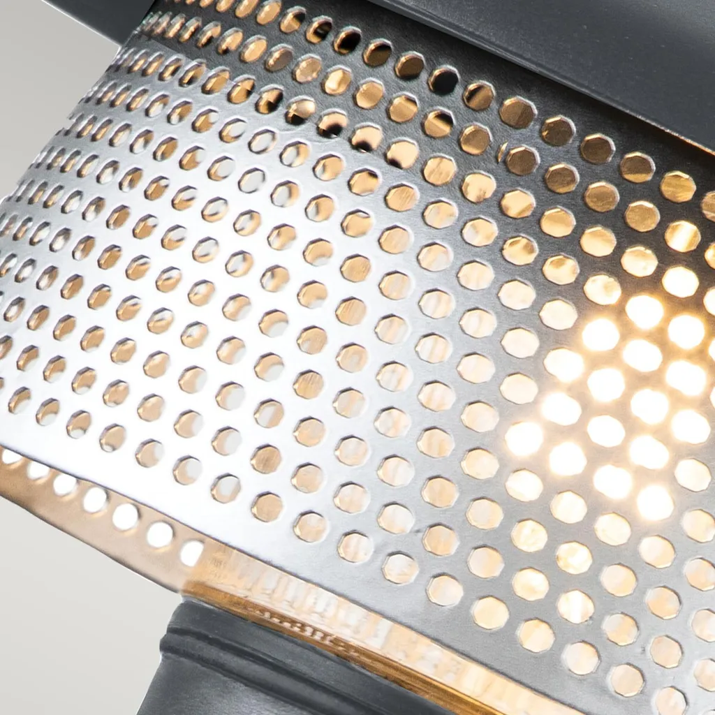 Luminaire extérieur design gris Saturne Elstead avec douille E27 40W