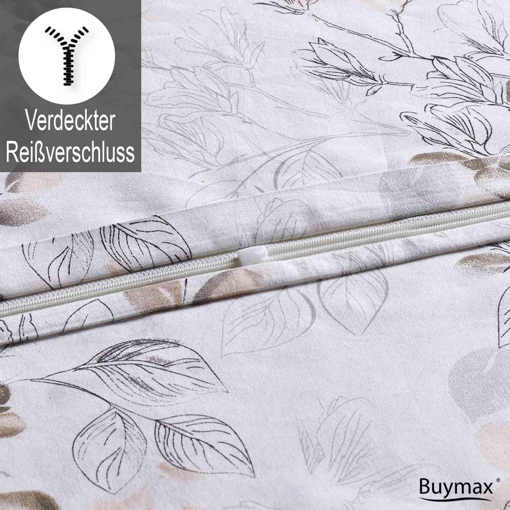 Bettwäsche Bettbezug 200x200 cm, Kopfkissenbezug 80x80 cm 3 Produktbild 4