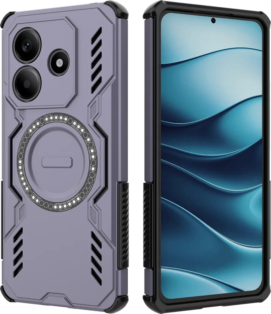 Custodia Viola Xiaomi Redmi Note 14 4G Magnetica - Design Sottile