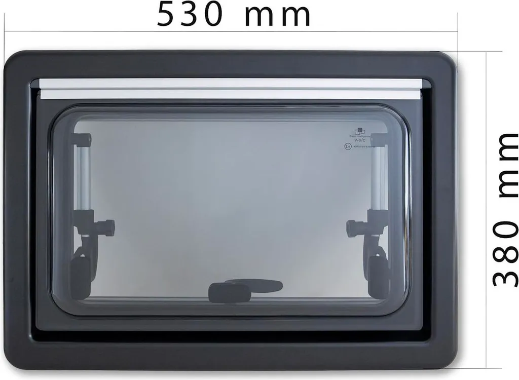 Baie projetable double vitrage 500 x 350 mm pour van et camping-car - 2