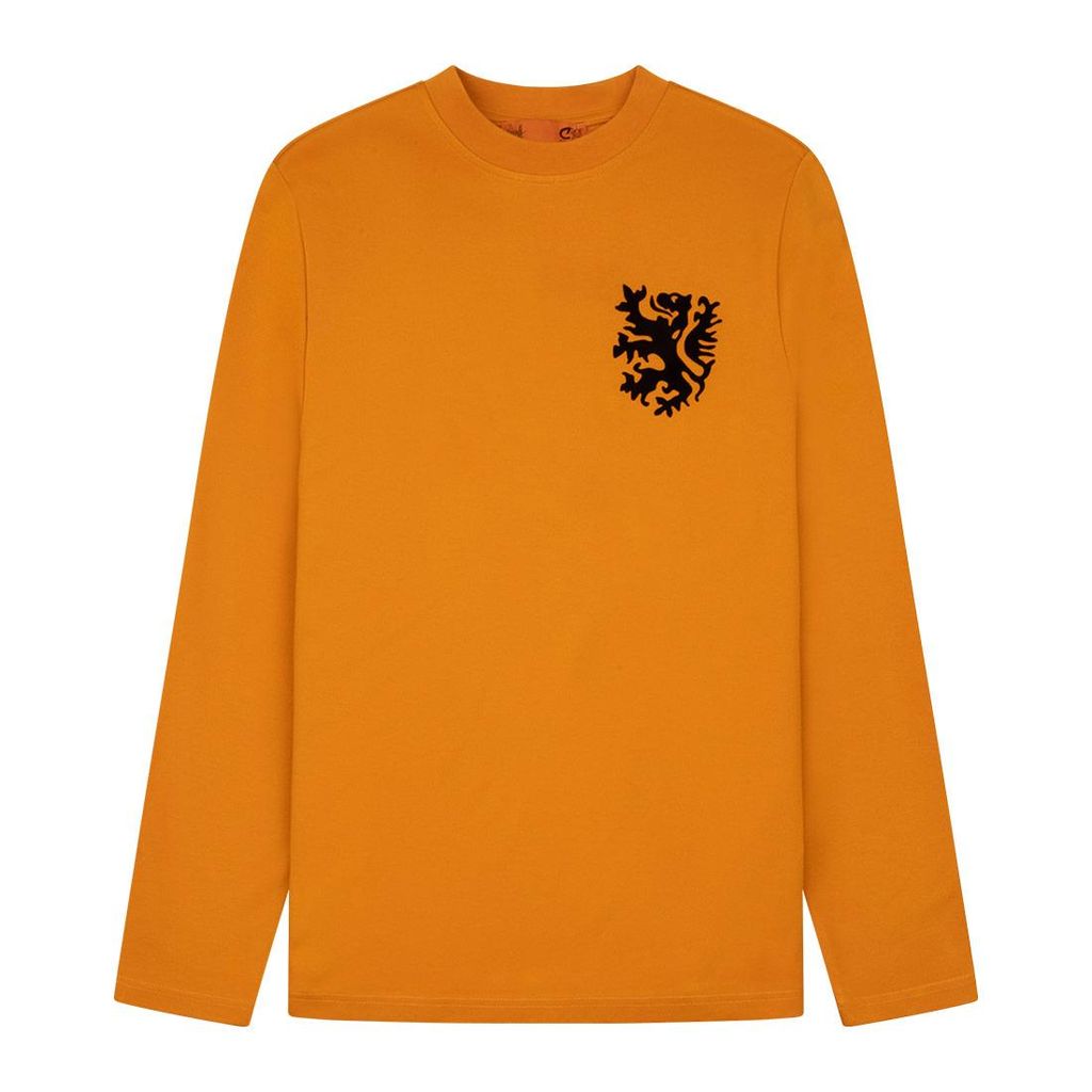 Cruyff - Legacy Niederlande Retro Langarmshirt - Orange